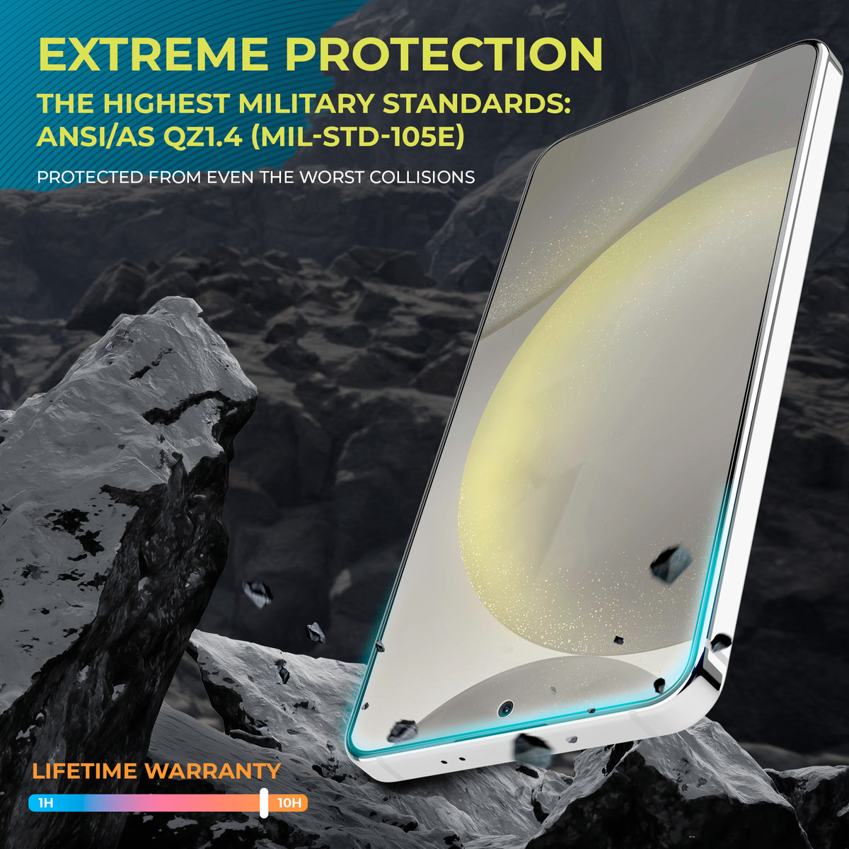 Samsung Galaxy S24 FE Privacy Screen Protector Tempered Glass [2-Pack] Cover