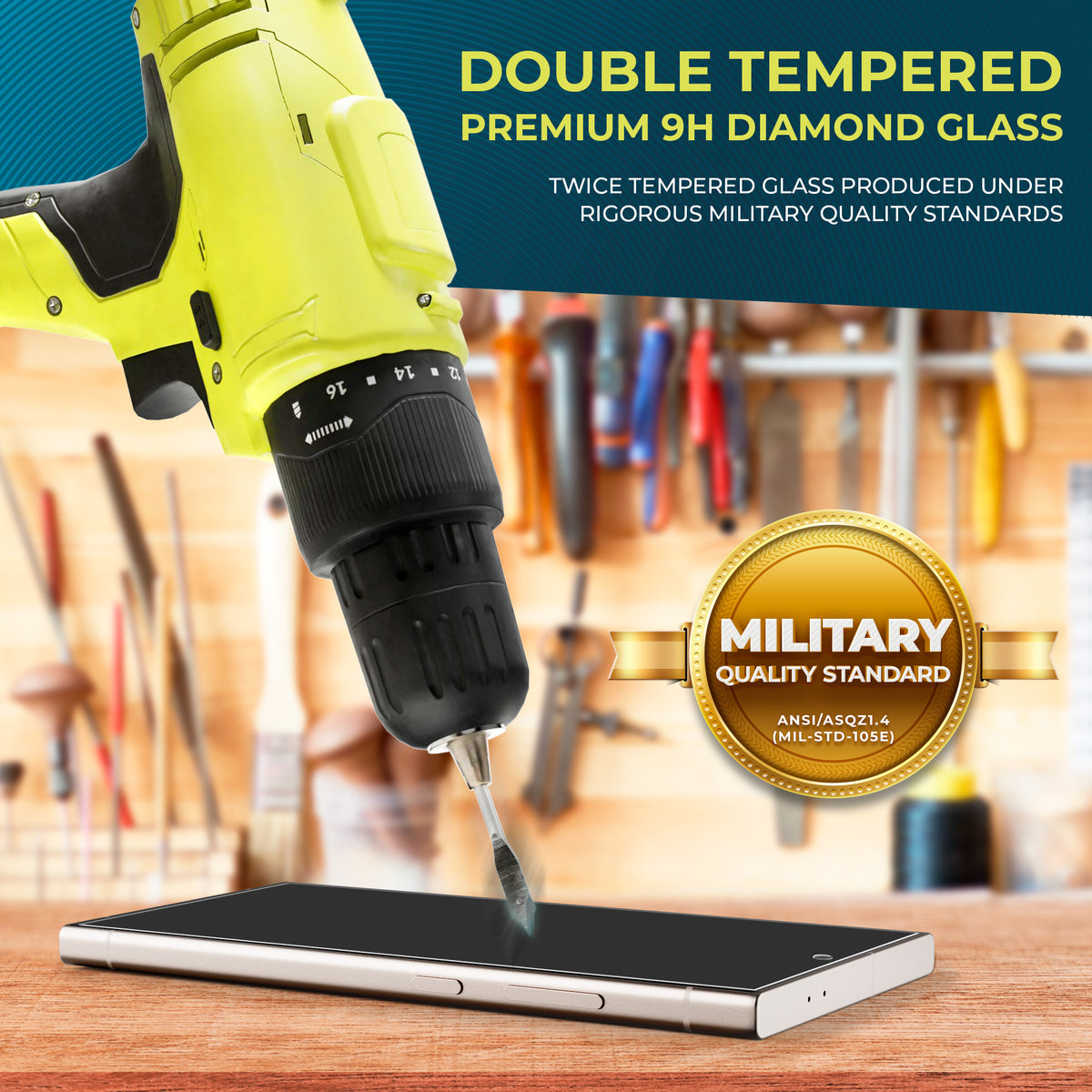 Power Theory compatible with Samsung Galaxy S25 Ultra Privacy Screen Protector Tempered Glass Ultra 9H Hardness, Anti-Spy [2 Pack] Cover