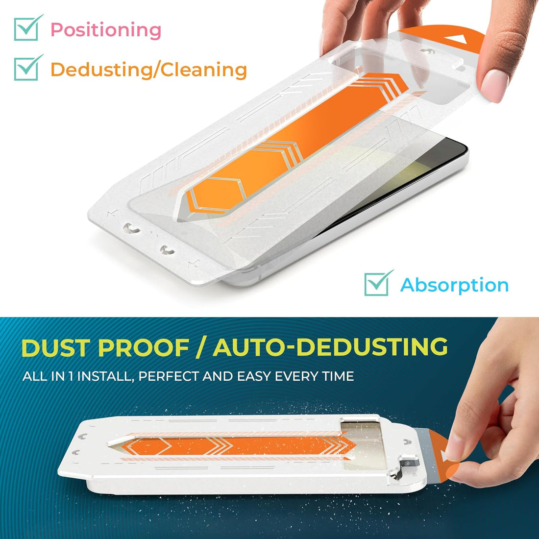 Power Theory Designed for Samsung Galaxy S25 Screen Protector Tempered Glass 9H Hardness [2 Pack] Preview #2