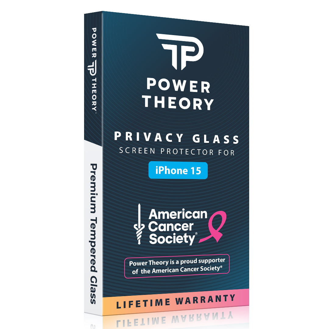 iPhone 15 Tempered Glass Privacy Screen Protector and Easy Install Kit [2-Pack] Cover