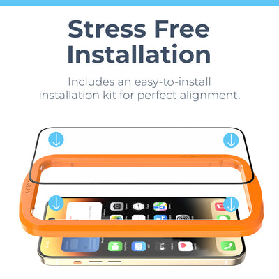 iPhone 15 Tempered Glass Screen Protector and Easy Install Kit [2-Pack] Preview #4