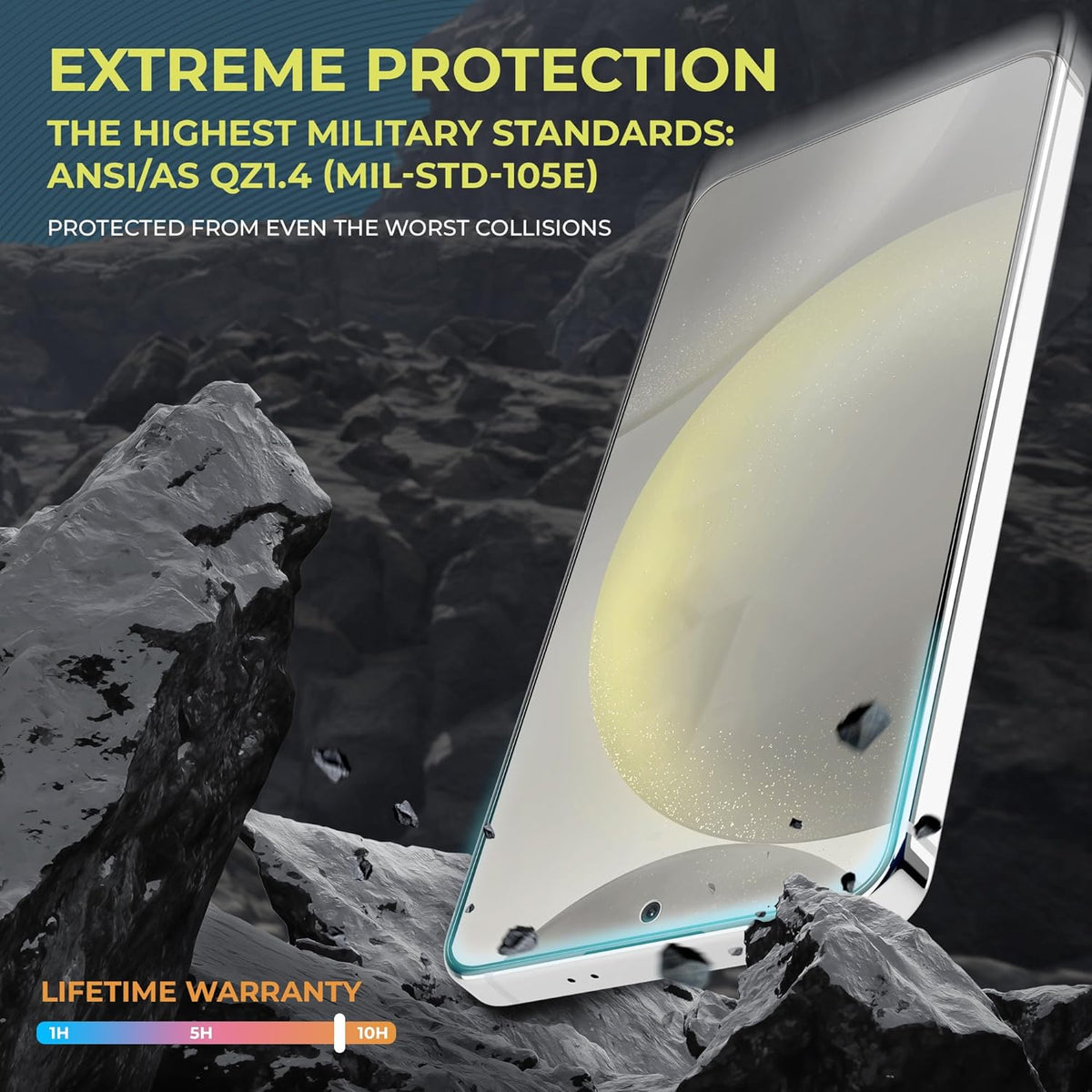 Samsung S24 Ultra Tempered Glass Screen Protector Benefitting The American Cancer Society [2-Pack] Cover