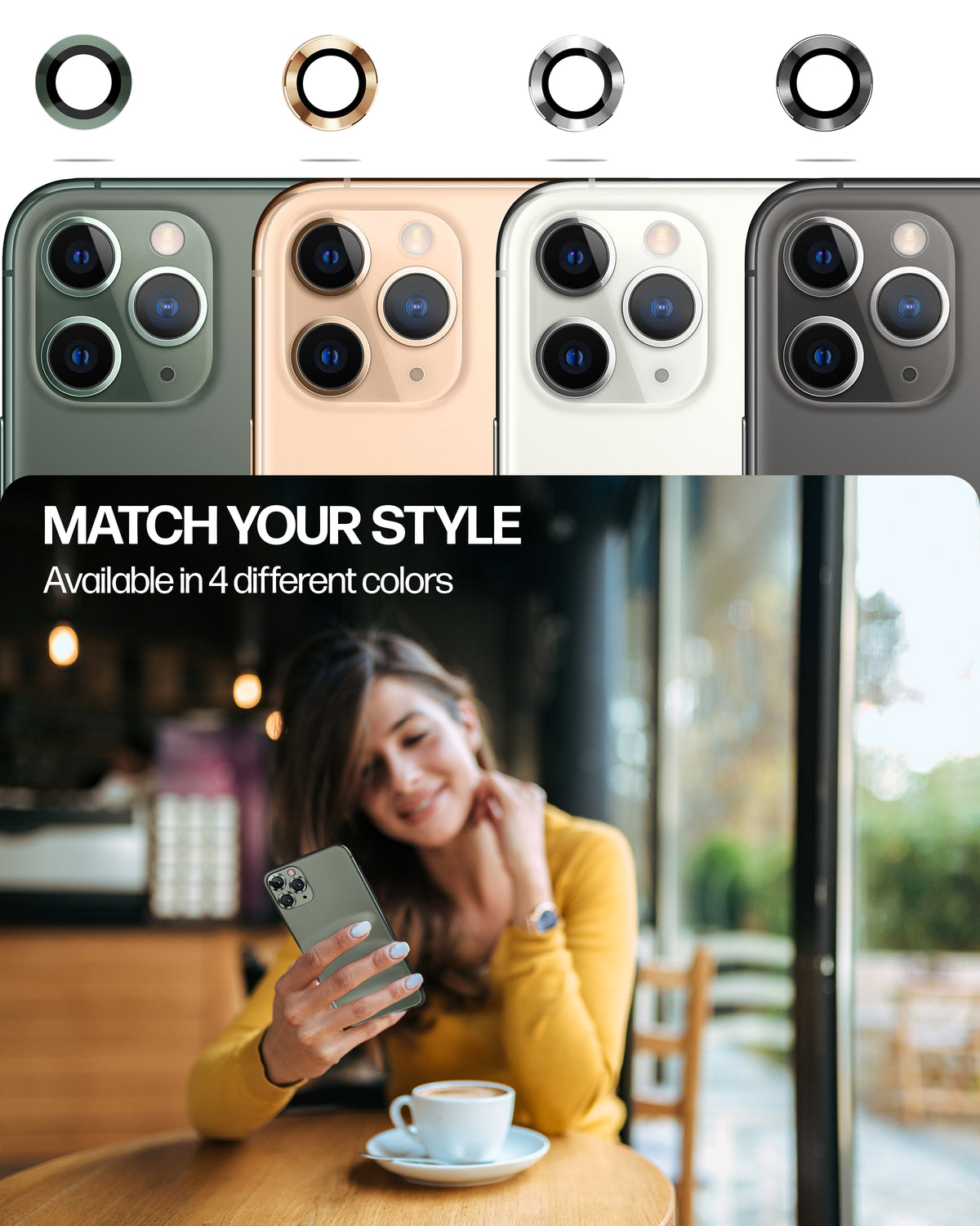 iPhone 11 Pro / 11 Pro Max Tempered Glass Camera Lens Protector [3-Pack] Cover