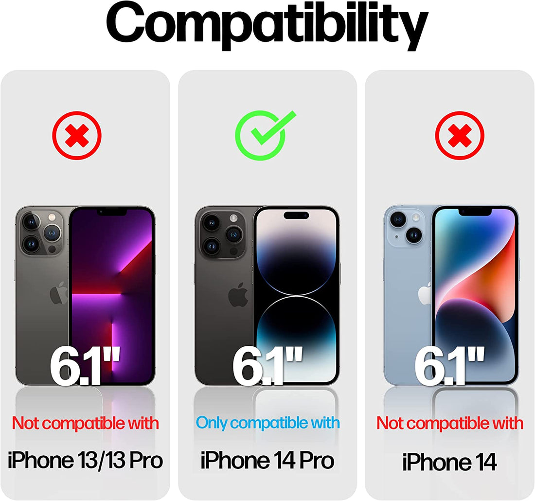 iPhone 14 Pro Tempered Glass Privacy Screen Protector [2-Pack] (PT-14P-PG) Preview #3