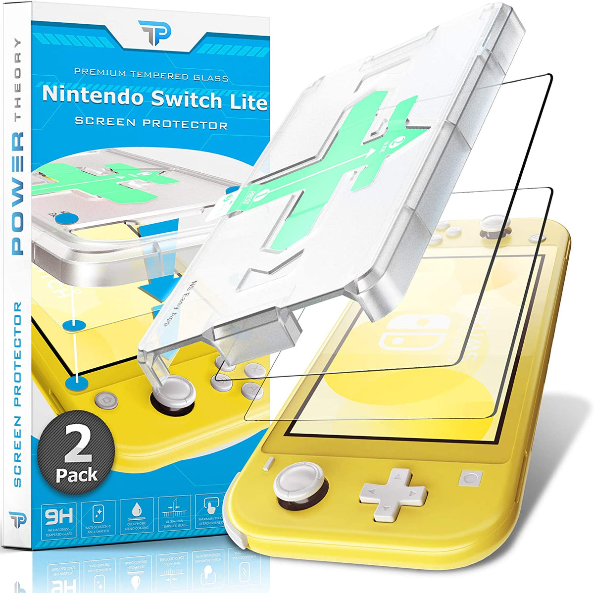 Nintendo Switch Lite Tempered Glass Screen Protector [2-Pack] Cover
