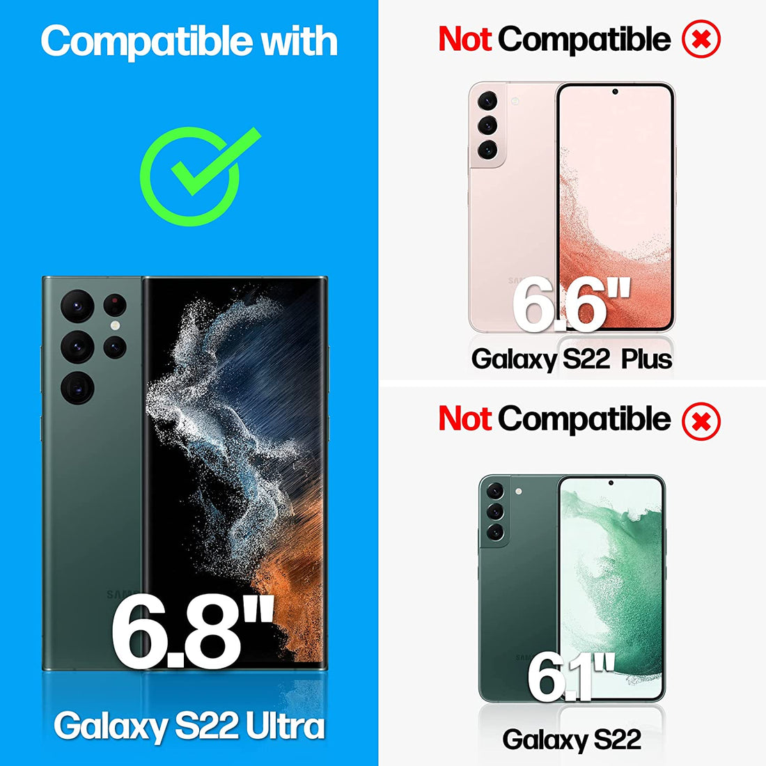 Samsung Galaxy S22 Ultra 5G Anti-Scratch Screen Protector Film [2-Pack] Preview #7