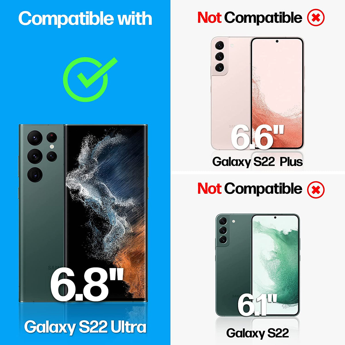 Samsung Galaxy S22 Ultra 5G Anti-Scratch Screen Protector Film [2-Pack] Cover