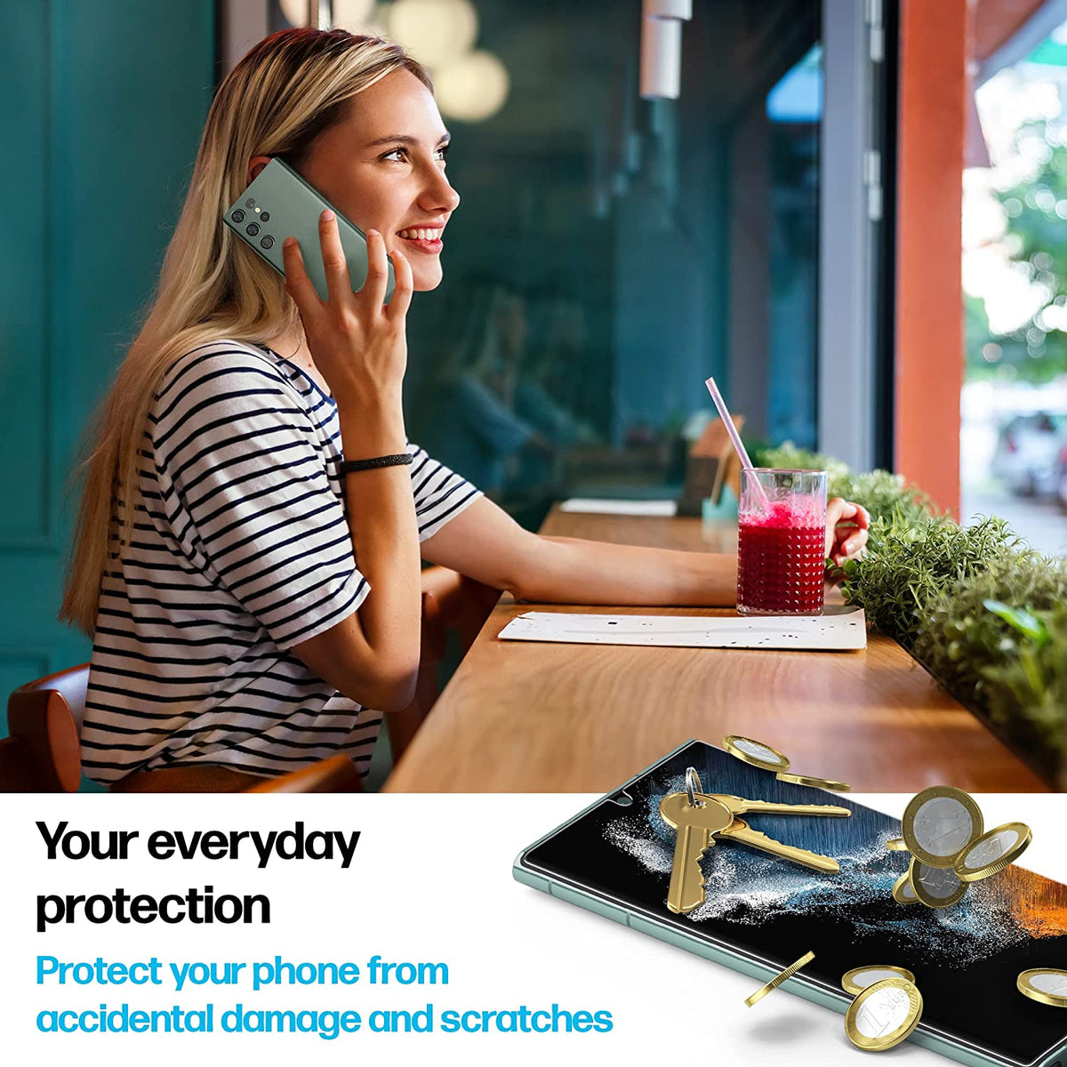 Samsung Galaxy S22 Ultra 5G Anti-Scratch Screen Protector Film [2-Pack] Cover