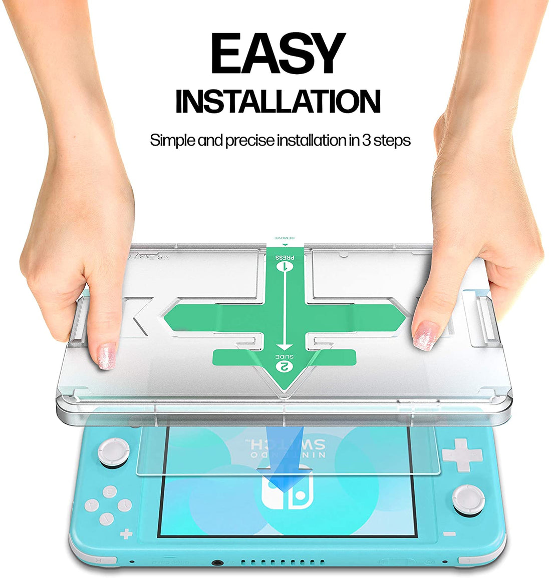 Nintendo Switch Lite Tempered Glass Screen Protector [2-Pack] Preview #5