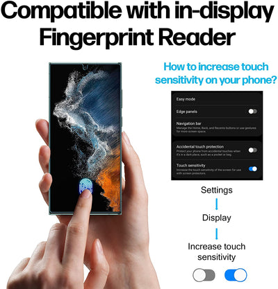 Samsung Galaxy S22 Ultra 5G Anti-Scratch Screen Protector Film [2-Pack] Preview #5