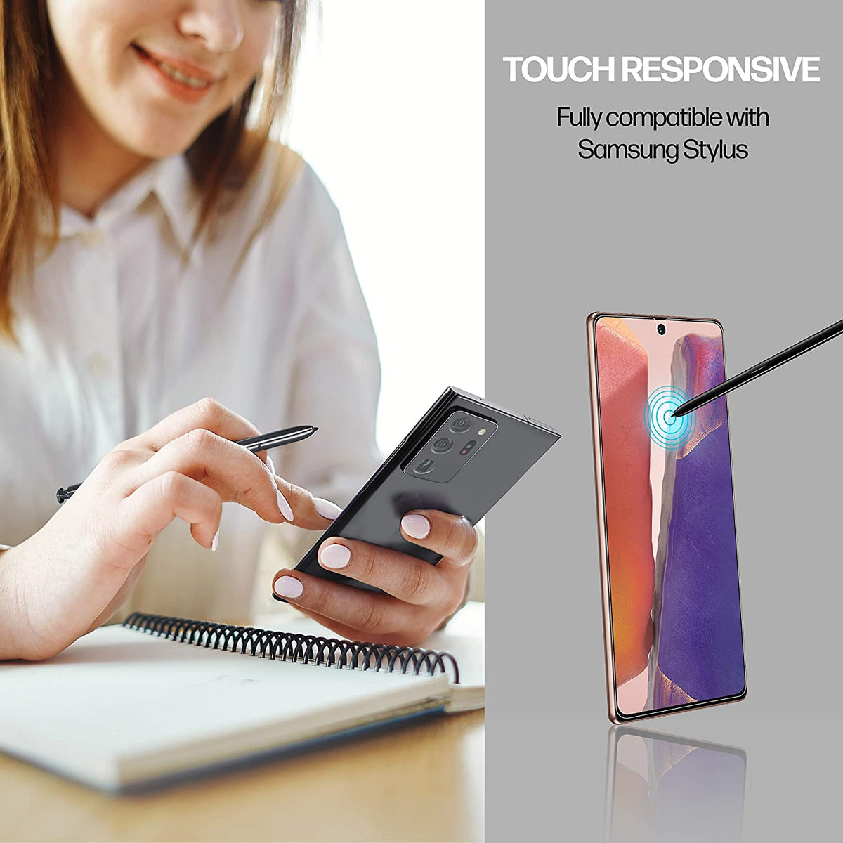 Samsung Galaxy Note 20 Anti-Scratch Screen Protector Film [2-Pack] Cover