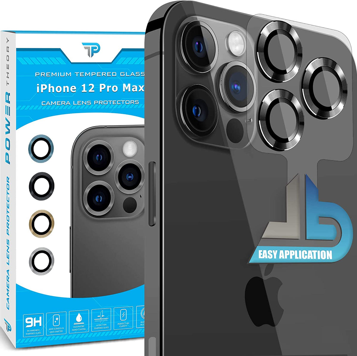 iPhone 12 Pro Max Tempered Glass Camera Lens Protector [3-Pack] Cover