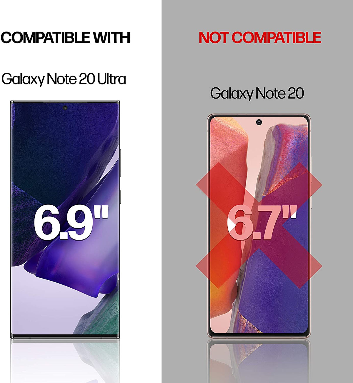 Samsung Galaxy Note 20 Ultra Anti-Scratch Screen Protector Film [2-Pack] Cover