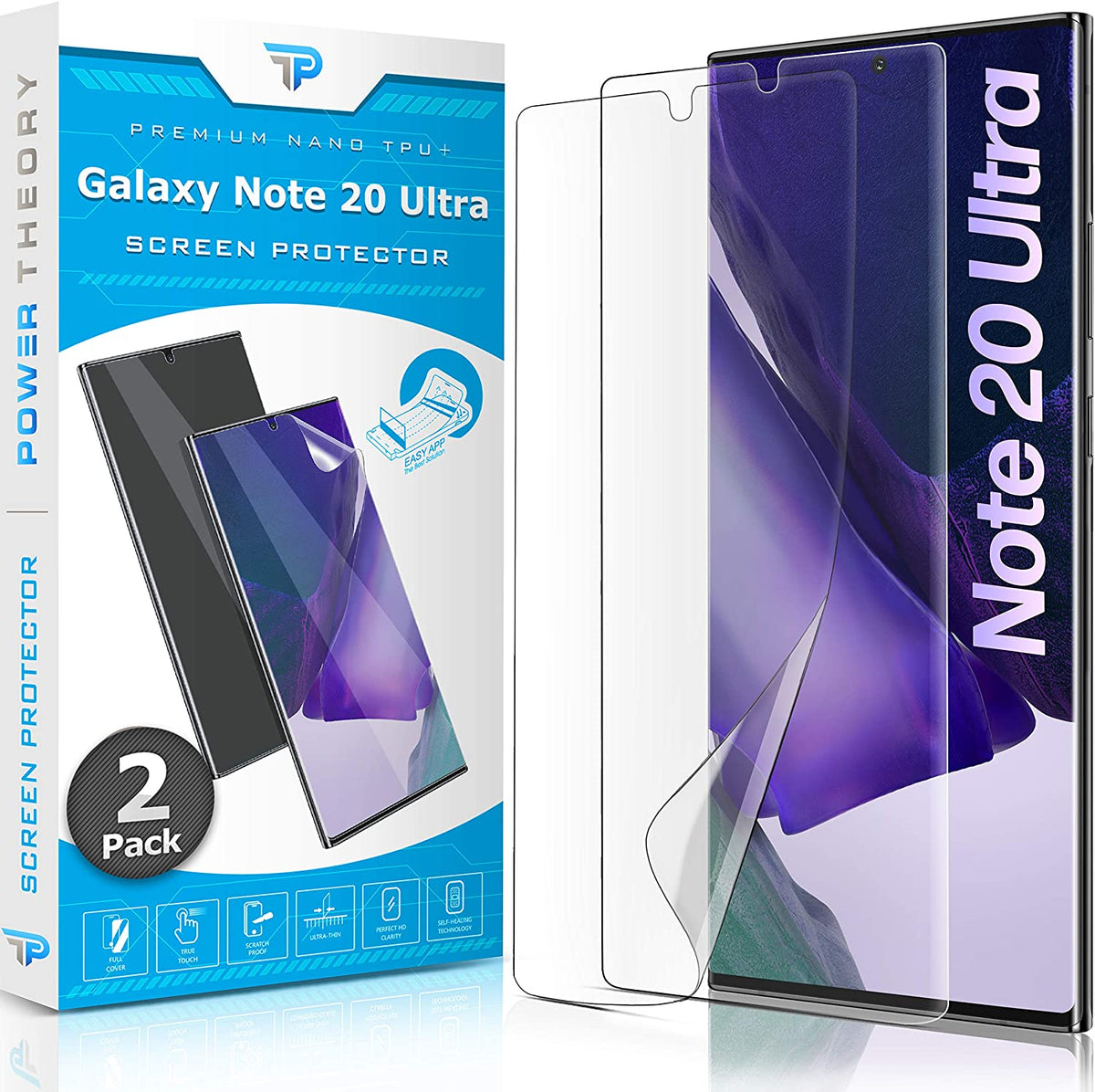 Samsung Galaxy Note 20 Ultra Anti-Scratch Screen Protector Film [2-Pack] Cover