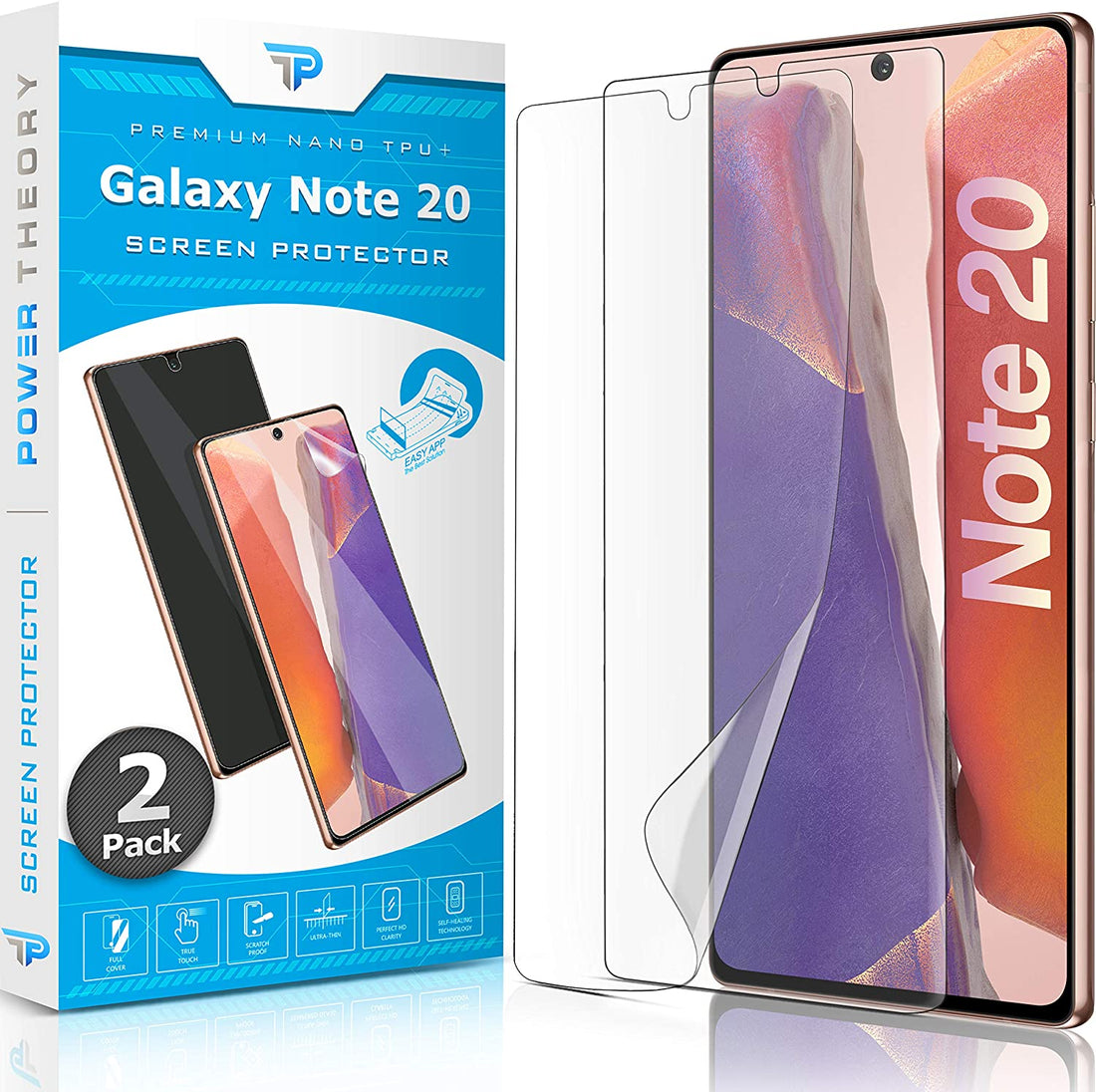 Samsung Galaxy Note 20 Anti-Scratch Screen Protector Film [2-Pack] Preview #1