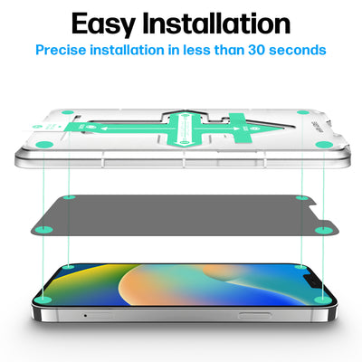 iPhone 14 Plus/iPhone 13 Pro Max Privacy Screen Protector Tempered Glass [2-Pack] Preview #2