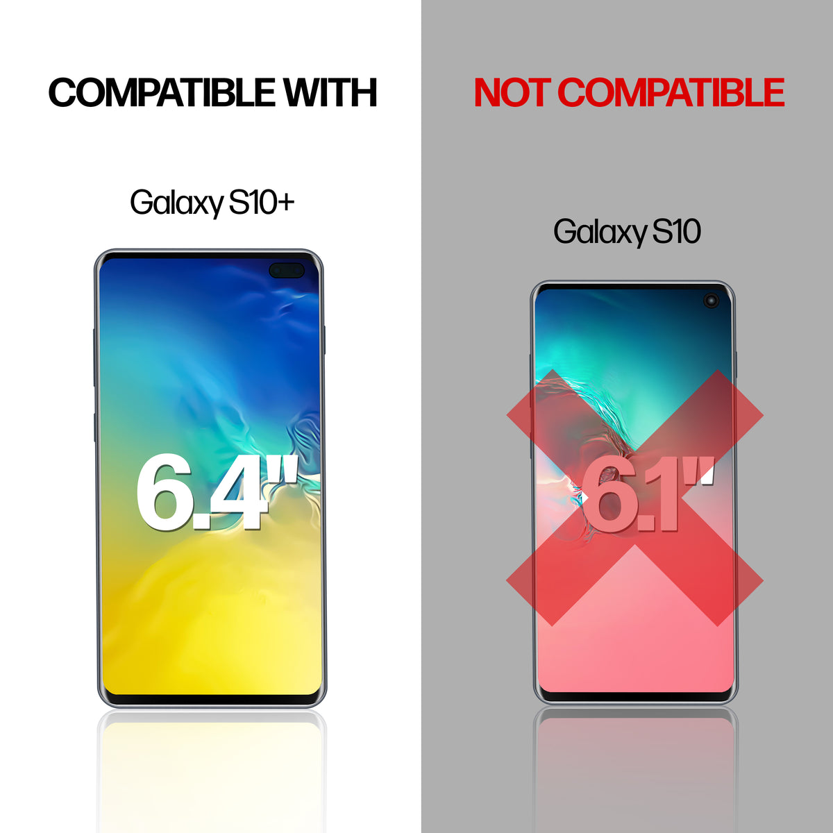 Samsung Galaxy S10 Plus TPU Anti-Scratch Screen Protector Film [2-Pack] Cover