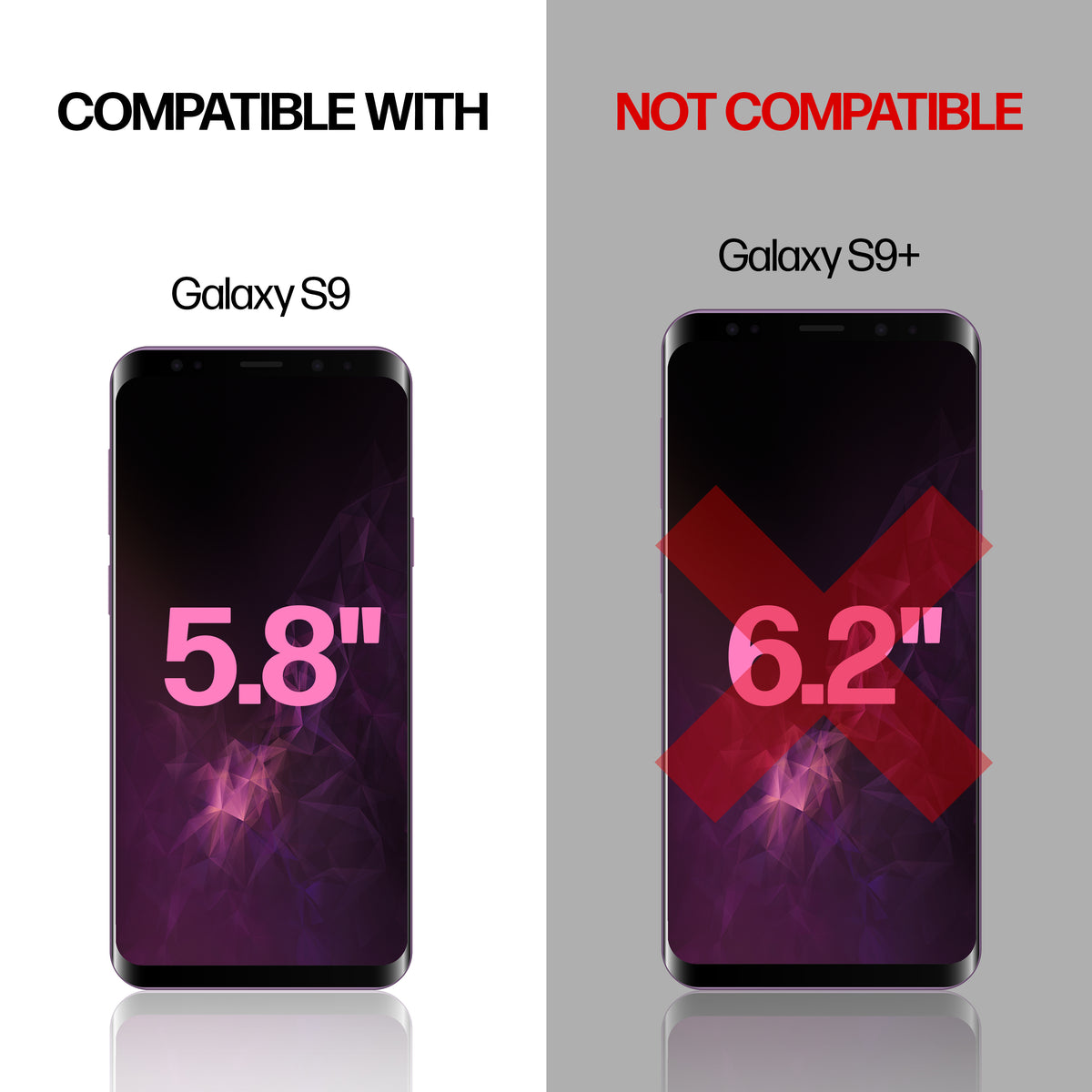 Samsung Galaxy S9 TPU Anti-Scratch Screen Protector Film [2-Pack] Cover