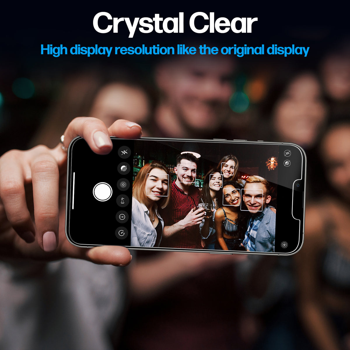 iPhone 14/13/13 Pro Privacy Screen Protector Tempered Glass [2-Pack] Cover