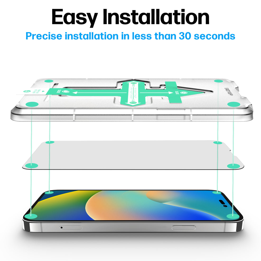 iPhone 14 Pro Tempered Glass Screen Protector [2-Pack] Preview #2