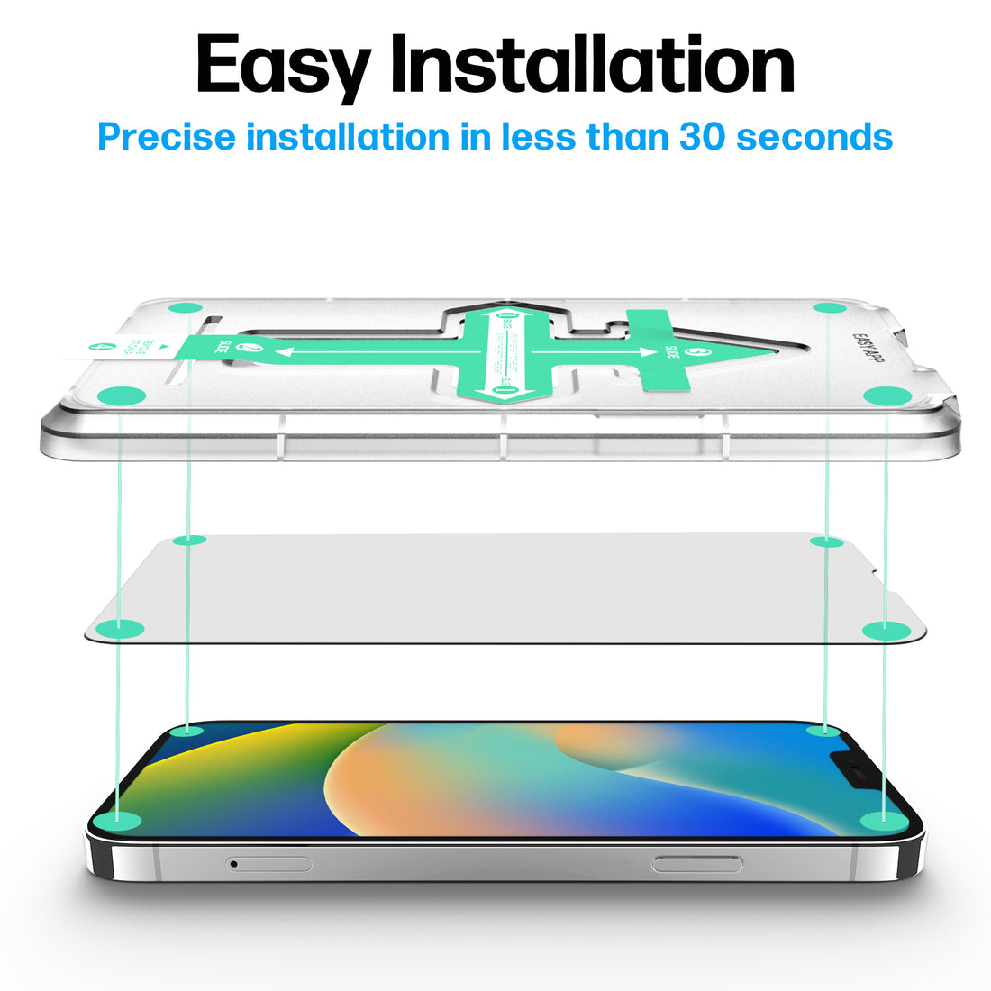 iPhone 14 Plus Tempered Glass Screen Protector [2-Pack] Preview #2