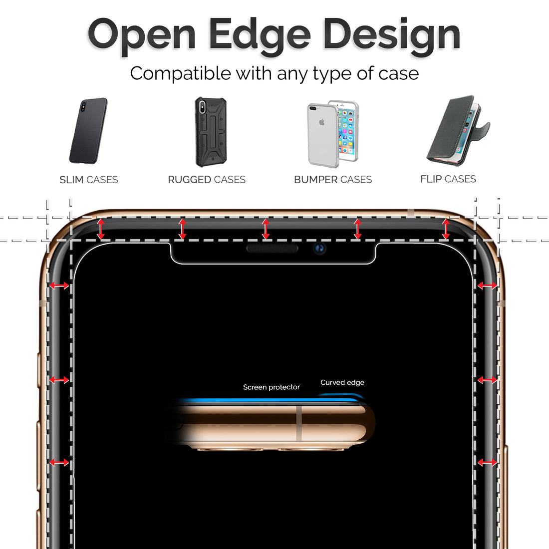 iPhone 11 Pro Max Tempered Glass Screen Protector [2-Pack] Preview #5